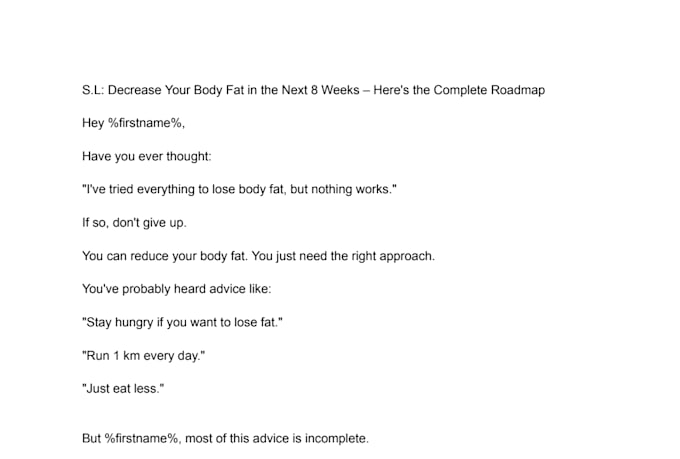 write persuasive email copy for gyms